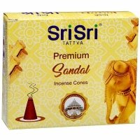 Premium Sandal Incense Cones Sri Sri Tattva (      ) 25