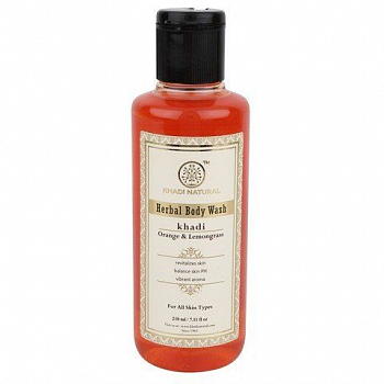        Orange & Lemongrass herbal body wash Khadi () 210