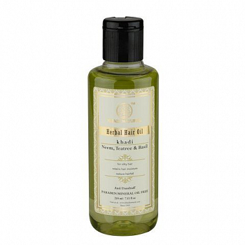       Herbal Hair Oil Neem, Teatree & Basil Khadi (,     ) 210