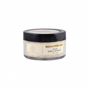       Saffron & Papaya anti wrinkle cream with shea butter Khadi () 50