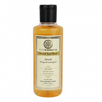    Orange & Lemongrass herbal face wash Khadi (   ) 210