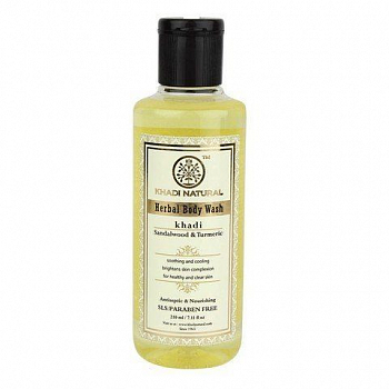        Sandal & Turmeric herbal body wash Khadi () 210