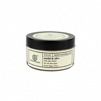    Sandal & Olive Face Nourishing Cream with shea butter Khadi (,     ) 50