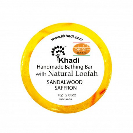    Sandalwood Saffron Bathing Bar Soap Khadi (  ) 75