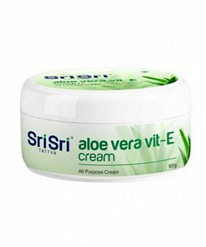     -, 100 ., .   , Aloe Vera Vit. E Cream, 100 g., Sri Sri Tattva